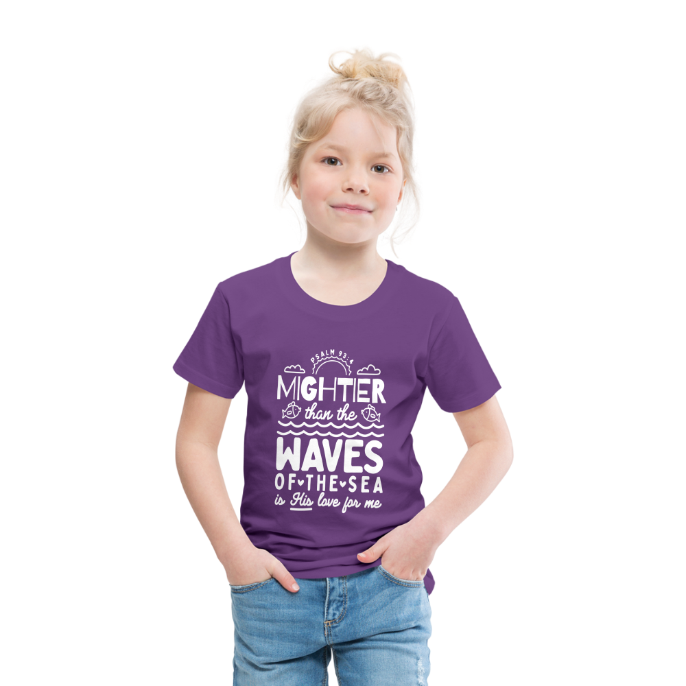 Mightier than the Waves of the Sea (W) Toddler T-Shirt - purple