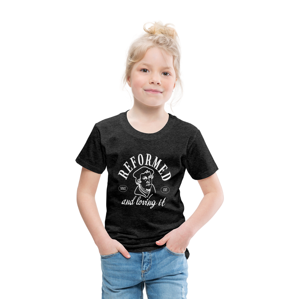 Reformed & Loving It (W) Reformation Day Toddler T-Shirt - charcoal grey