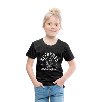 Reformed & Loving It (W) Reformation Day Toddler T-Shirt - charcoal grey