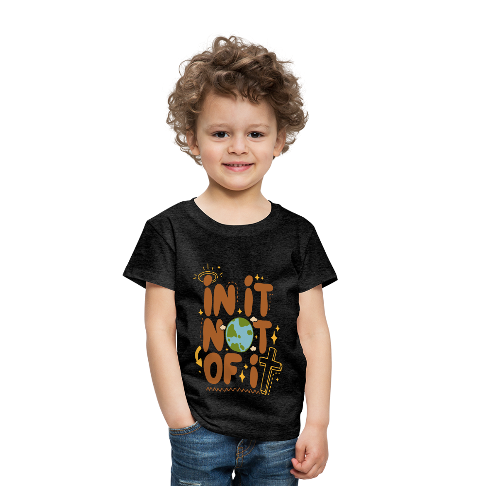 In It Not of It Toddler T-Shirt - charcoal grey