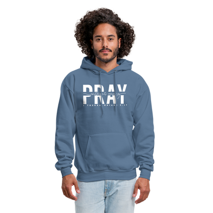 Pray Without Ceasing (W) Men's Hoodie - denim blue