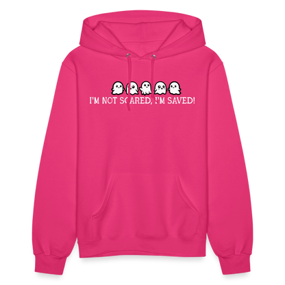 I'm Not Scared I'm Saved (W) Women's Hoodie - fuchsia