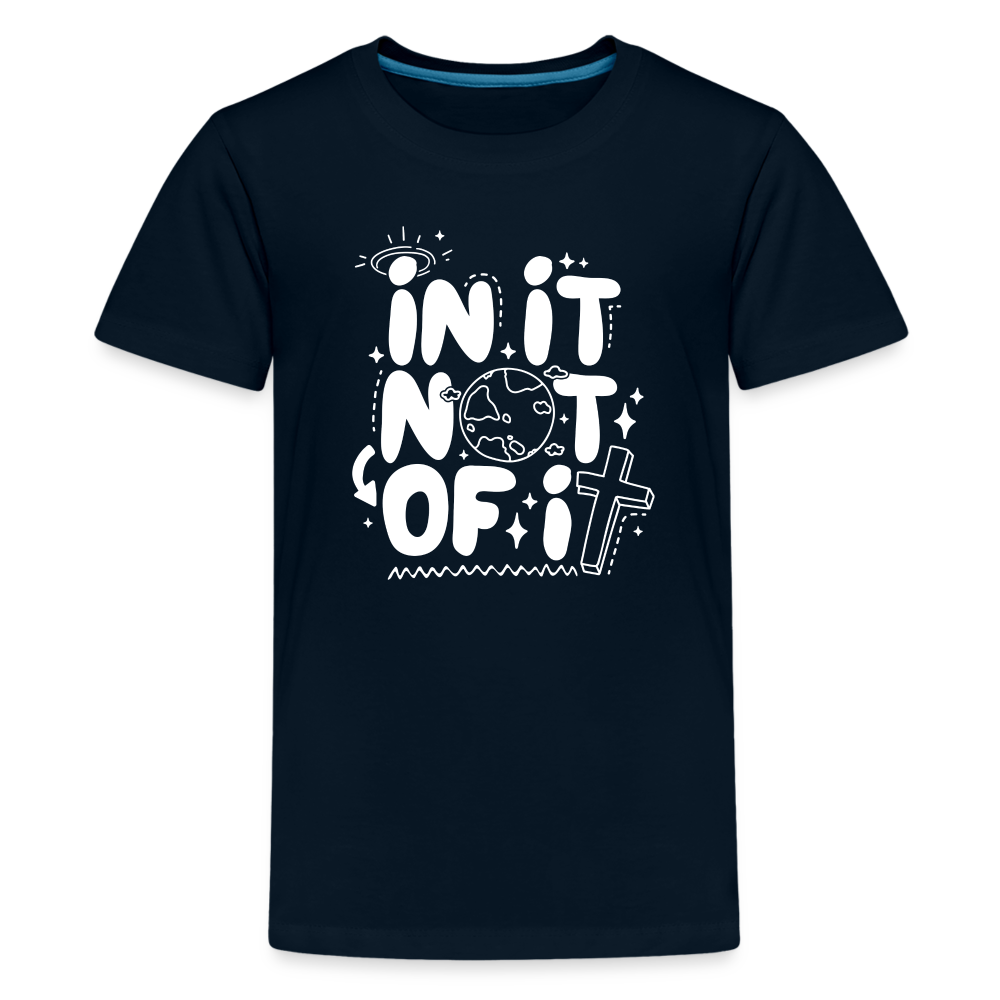 In It Not of It Kid's (W) T-Shirt - deep navy