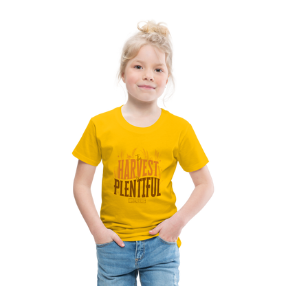 The Harvest is Plentiful (Color) Toddler T-Shirt - sun yellow