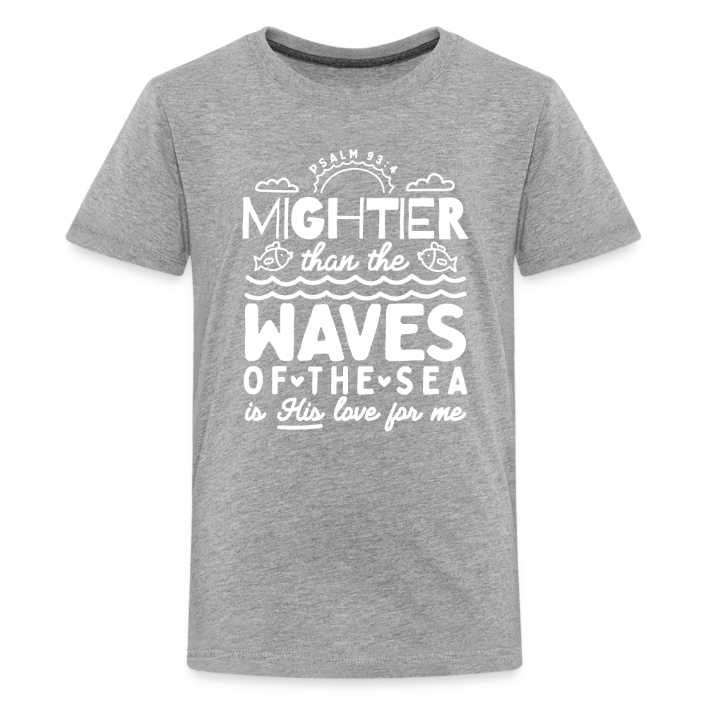 Mightier than the Waves of the Sea (W) Kid's T-Shirt - heather gray