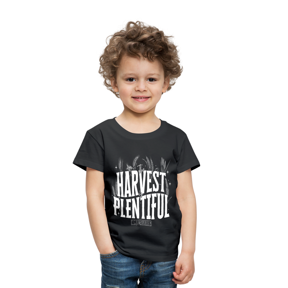 The Harvest is Plentiful (W) Toddler T-Shirt - black