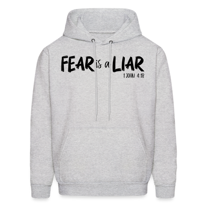 Fear is a Liar Men's Hoodie - ash 