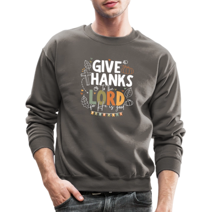 Give Thanks to the Lord (W, Color) Men's Sweater - asphalt gray