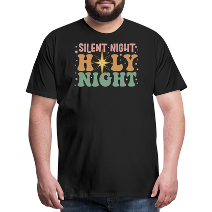 Silent Night Christmas Family Men's Premium T-Shirt - black