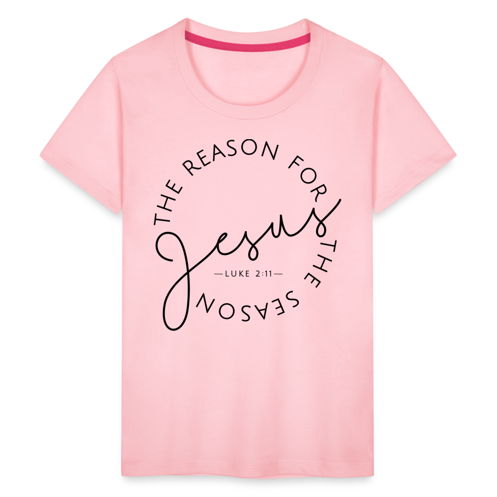 The Reason for the Season Christmas Kids' Premium T-Shirt - pink