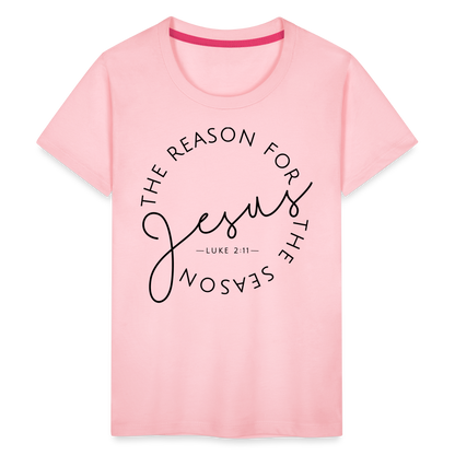 The Reason for the Season Christmas Kids' Premium T-Shirt - pink