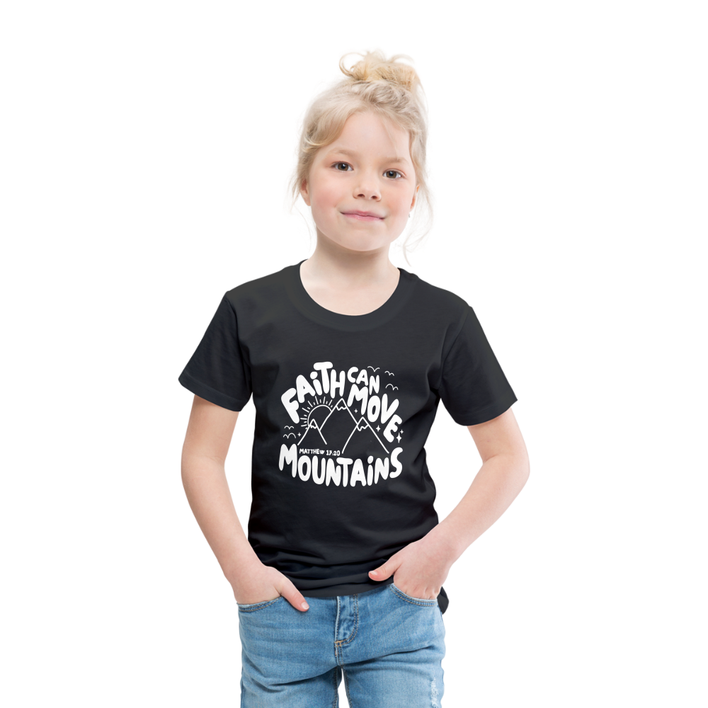 Faith Can Move Mountains (W) Toddler T-Shirt - black