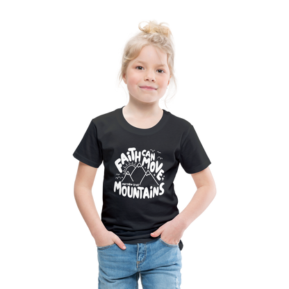 Faith Can Move Mountains (W) Toddler T-Shirt - black