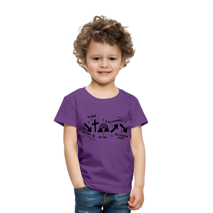 He Came He Died He Rose Toddler T-Shirt - purple