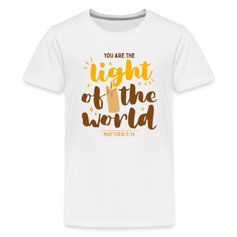 You are the Light of the World Kid's T-Shirt - white