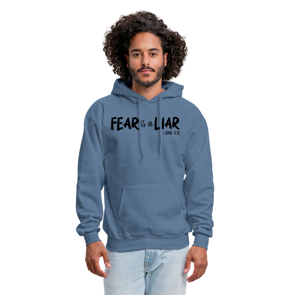 Fear is a Liar Men's Hoodie - denim blue