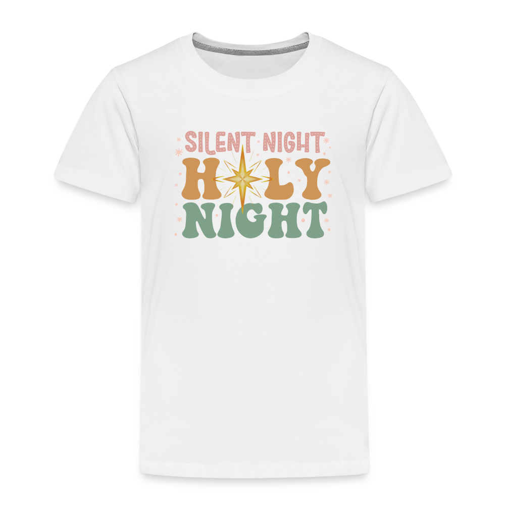 Silent Night Christmas Family Toddler Premium T-Shirt - white