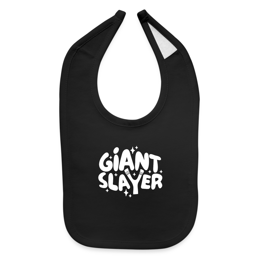 Giant Slayer Baby Bib - black