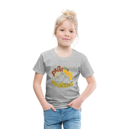 Faith Can Move Mountains (Color) Toddler T-Shirt - heather gray