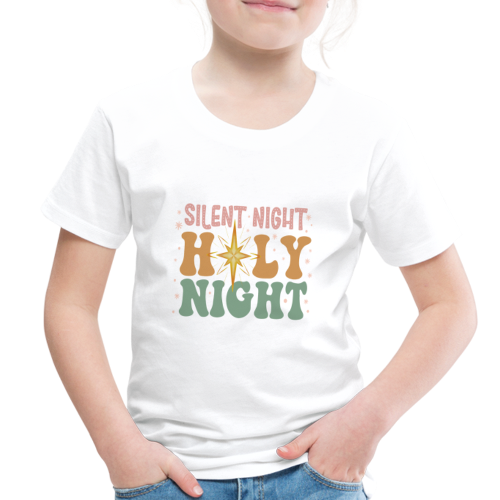 Silent Night Christmas Family Toddler Premium T-Shirt - white