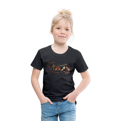 He Came He Died He Rose (Boho) Toddler T-Shirt - black