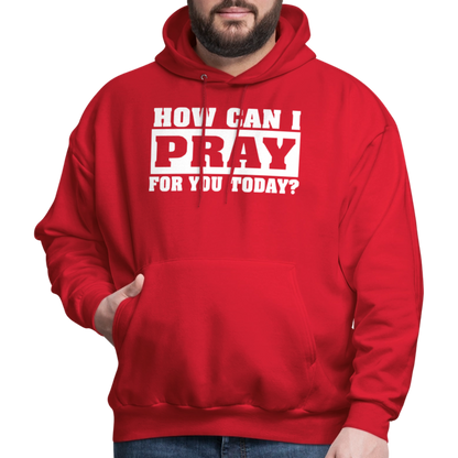 How Can I Pray for You Today Men's Hoodie - red