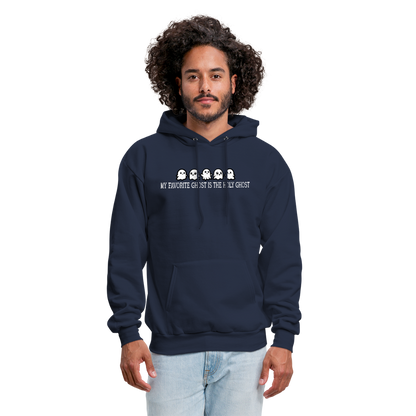 My Favorite Ghost is the Holy Ghost (W) Men's Hoodie - navy