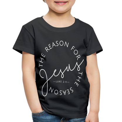 The Reason for the Season (W) Christmas Toddler Shirt - black