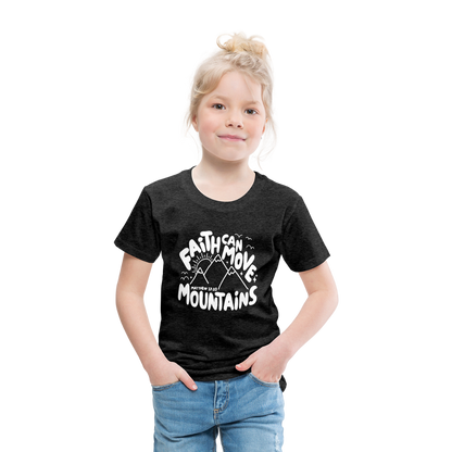 Faith Can Move Mountains (W) Toddler T-Shirt - charcoal grey