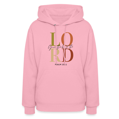 Give Thanks to the Lord Women's Hoodie - classic pink