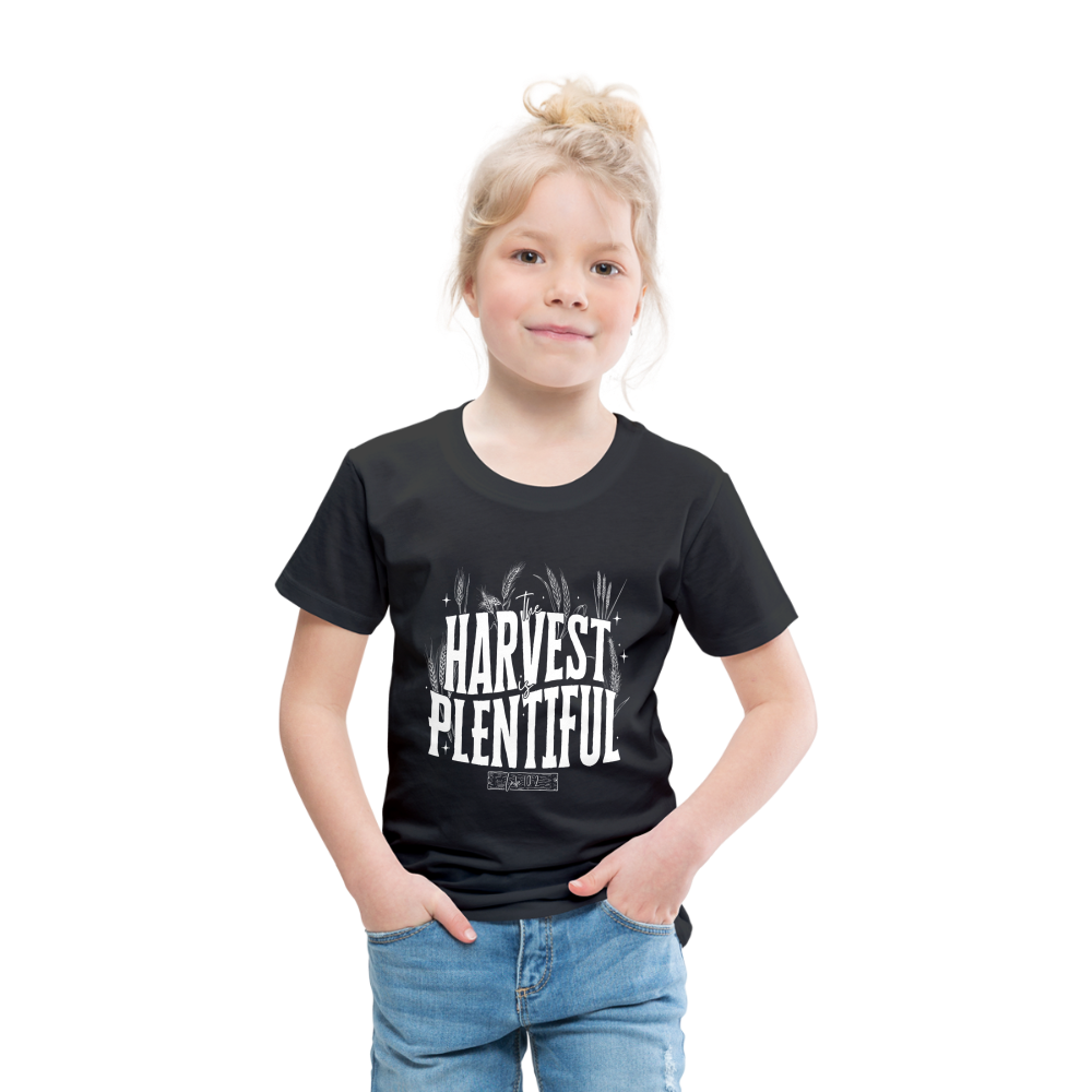 The Harvest is Plentiful (W) Toddler T-Shirt - black