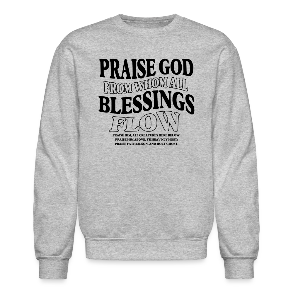 Praise God from Whom All Blessings Flow Men's Sweater - heather gray