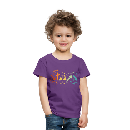 He Came He Died He Rose Toddler Premium T-Shirt - purple