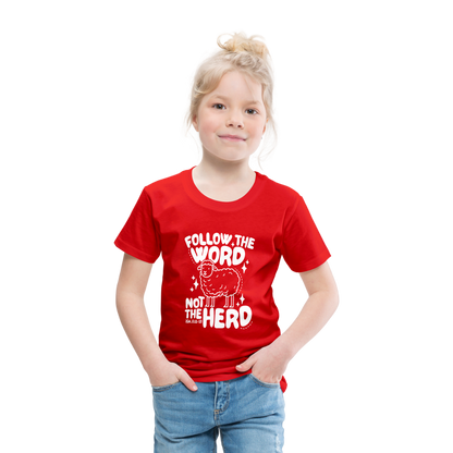 Follow the Word (W) Toddler T-Shirt - red