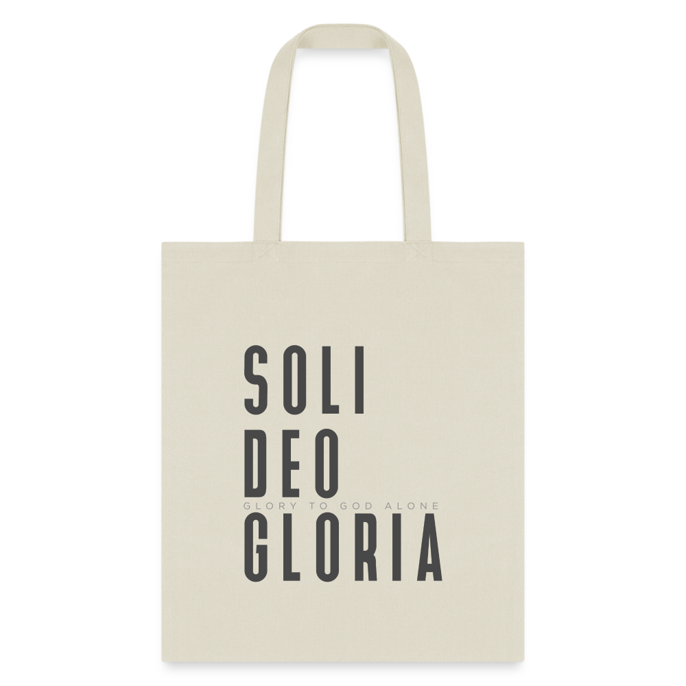 Soli Deo Gloria Tote Bag - natural