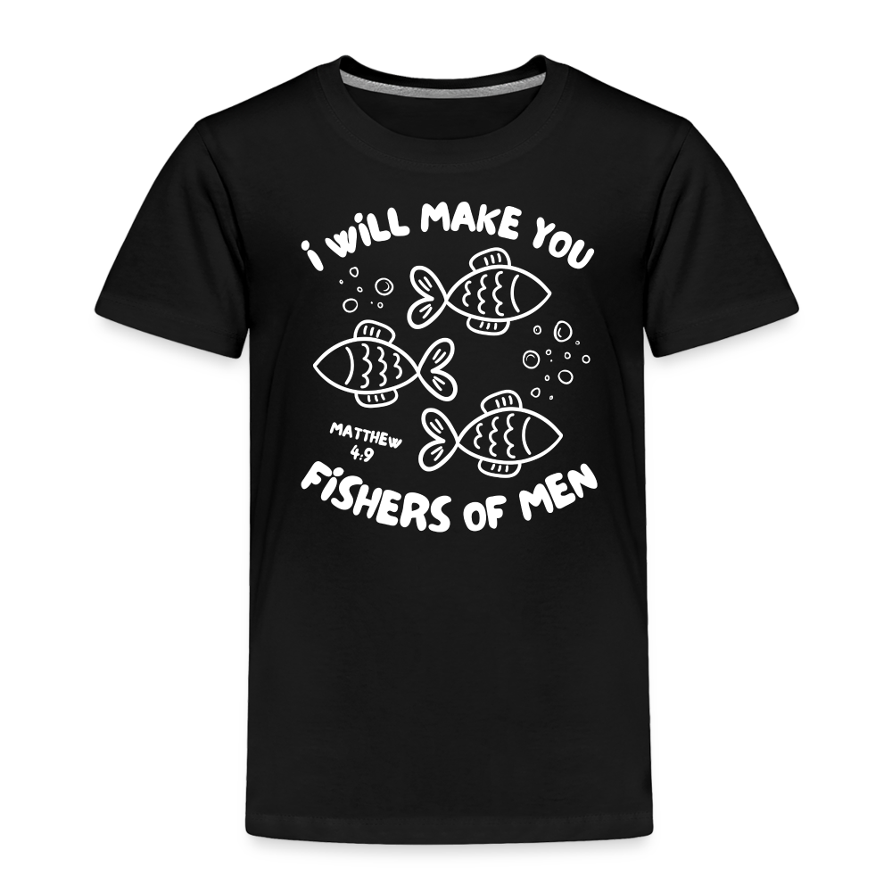 I Will Make You Fishers of Men (W) Toddler T-Shirt - black