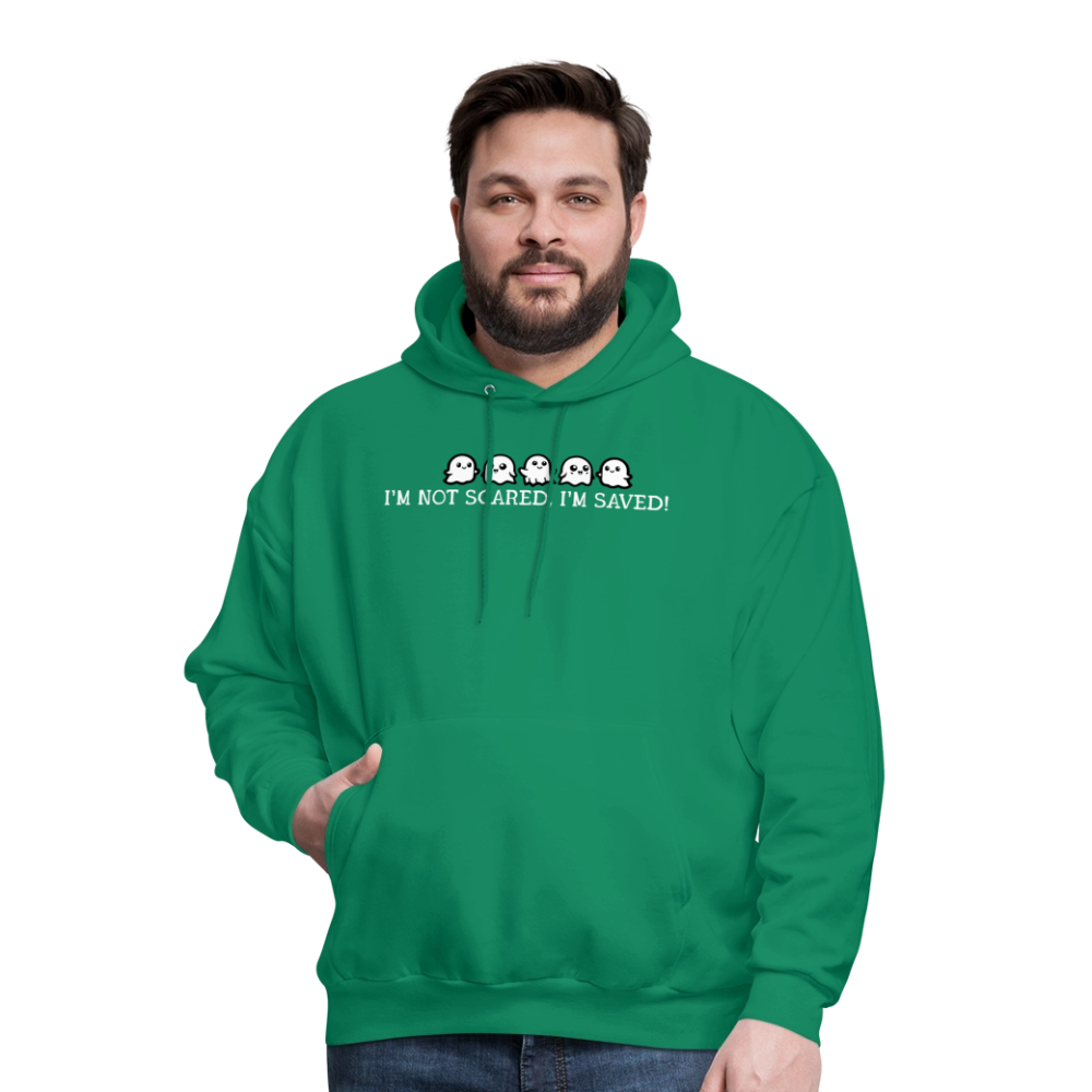 I'm Not Scared I'm Saved (W) Men's Hoodie - kelly green