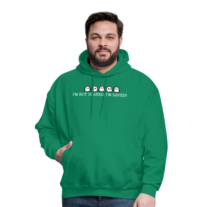 I'm Not Scared I'm Saved (W) Men's Hoodie - kelly green