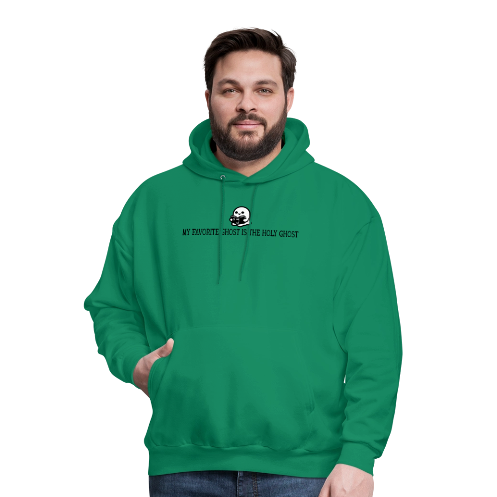 My Favorite Ghost is the Holy Ghost (Bible) Men's Hoodie - kelly green