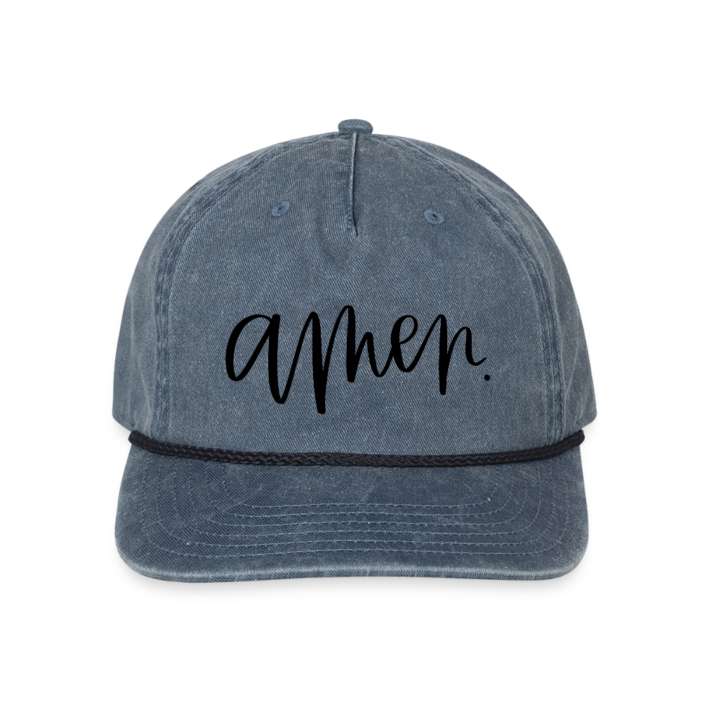 Amen Hat Cap - washed navy