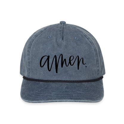 Amen Hat Cap - washed navy