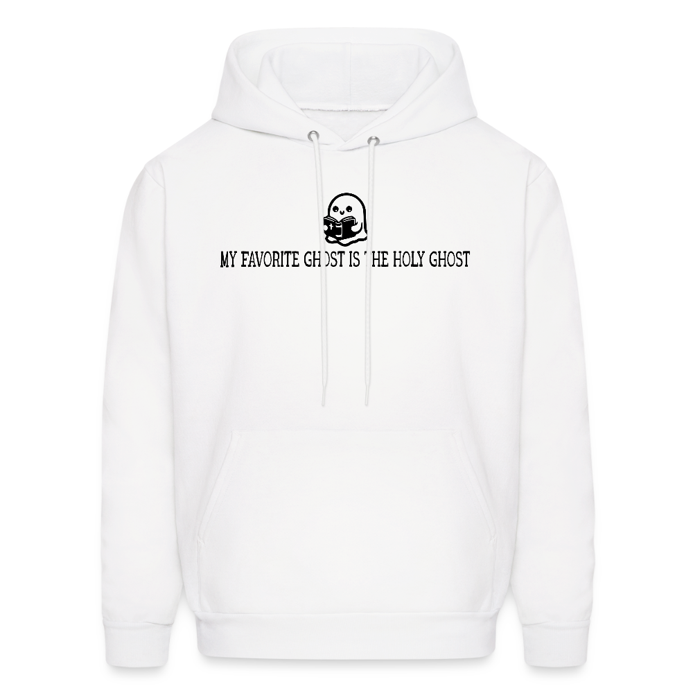 My Favorite Ghost is the Holy Ghost (Bible) Men's Hoodie - white