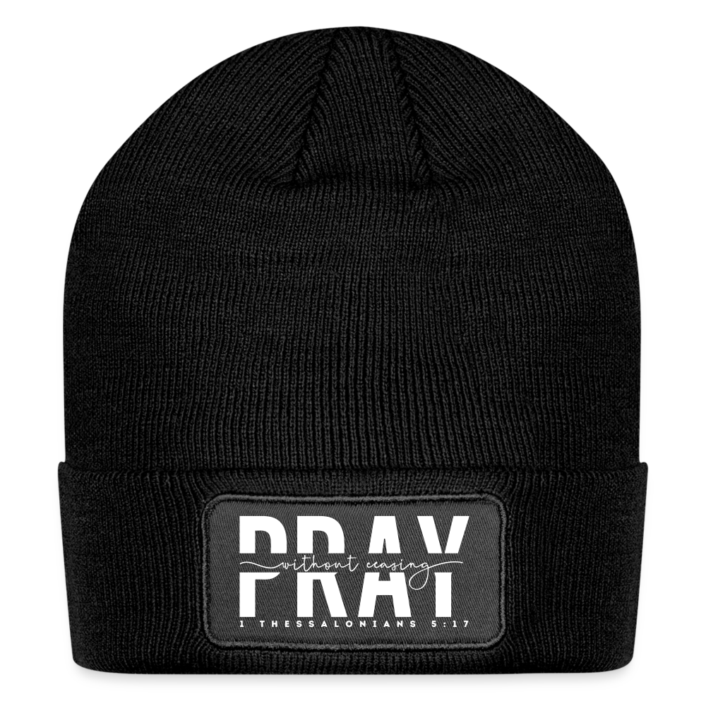 Pray Without Ceasing Beanie - black