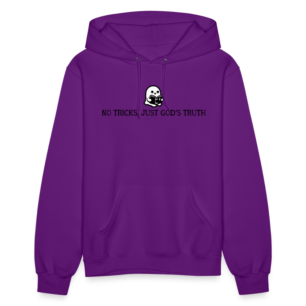 No Tricks Just God's Truth (Bible) Women's Hoodie - purple