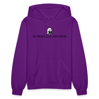 No Tricks Just God's Truth (Bible) Women's Hoodie - purple