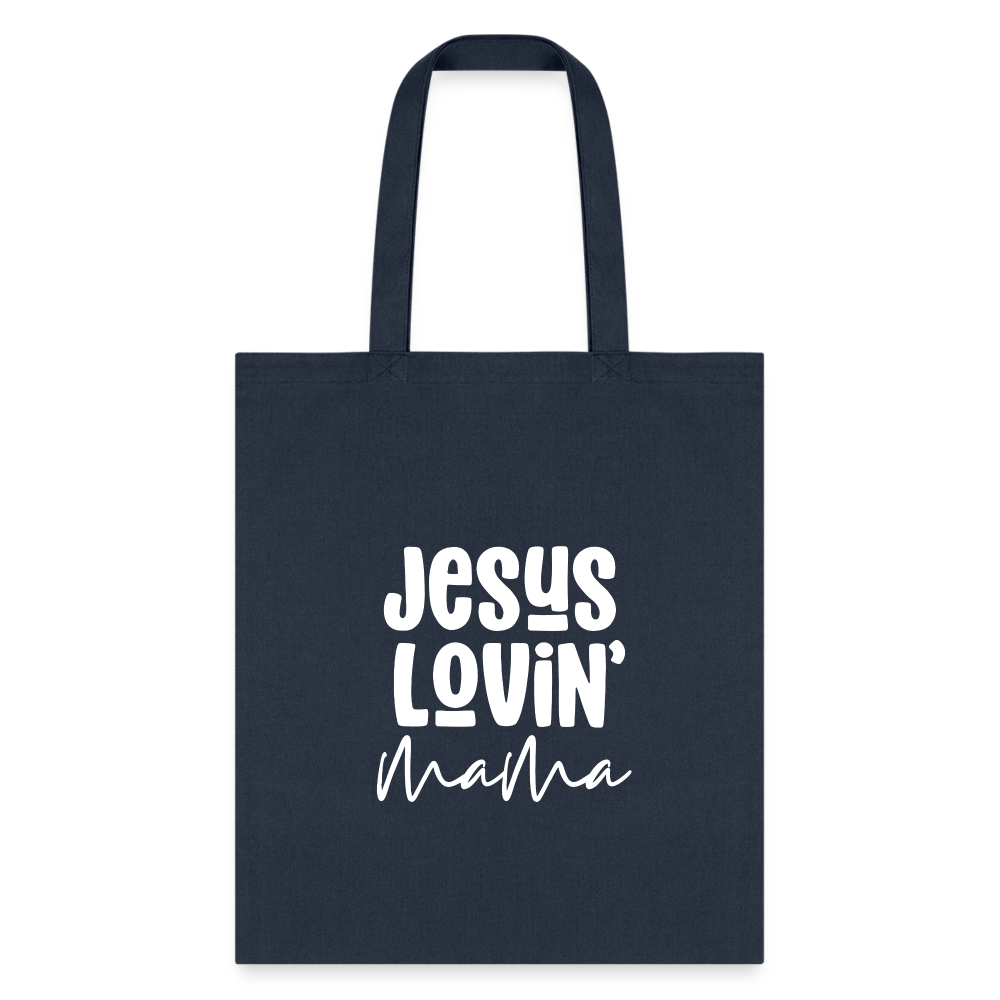 Jesus Lovin Mama Tote Bag - navy