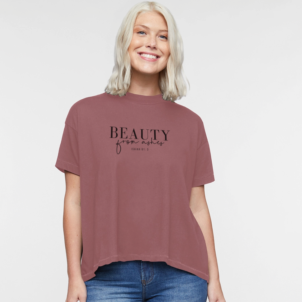 Beauty from Ashes Women's Hi Lo T-Shirt - dusty pink