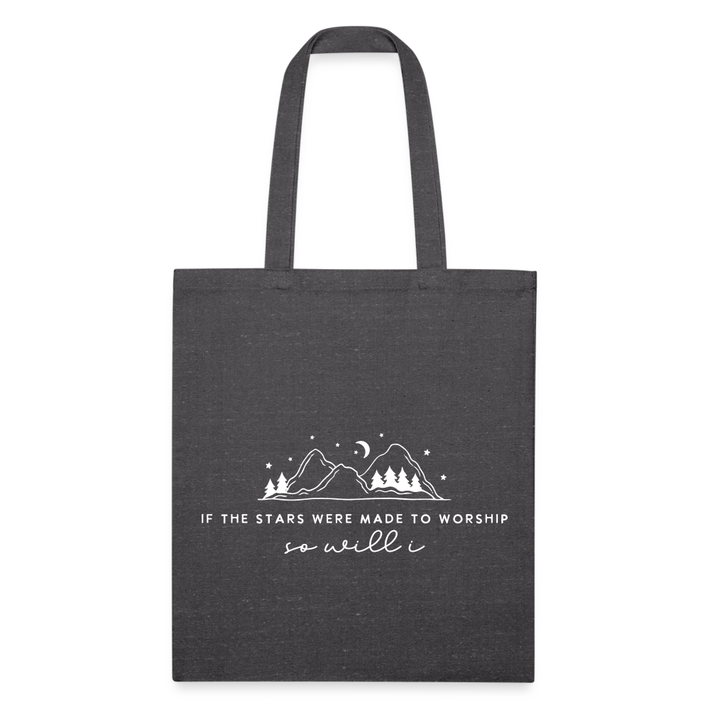 If the Stars Were Made to Worship Bag - charcoal grey