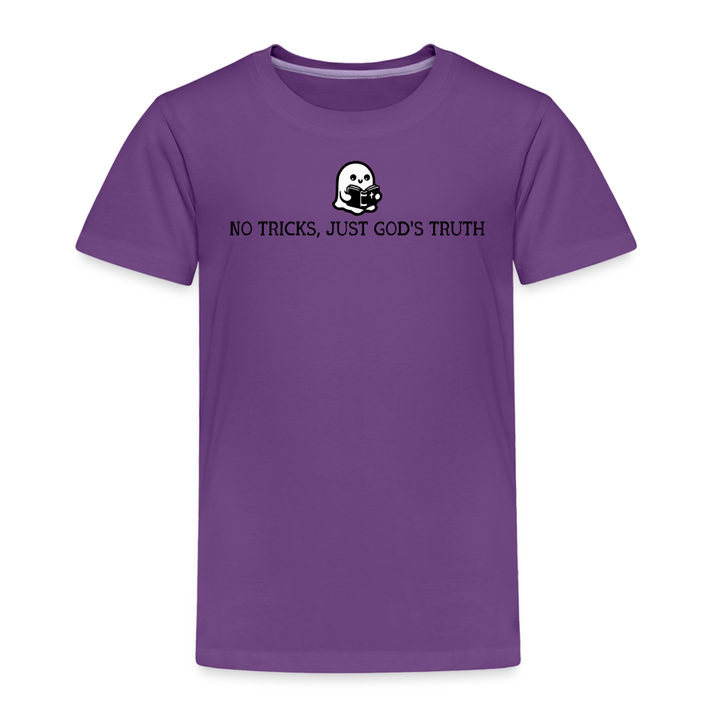 No Tricks Just God's Truth Toddler T-Shirt - purple