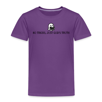 No Tricks Just God's Truth Toddler T-Shirt - purple